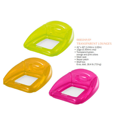 (NET) Intex 56802NP Transparent Armchair with Mesh
