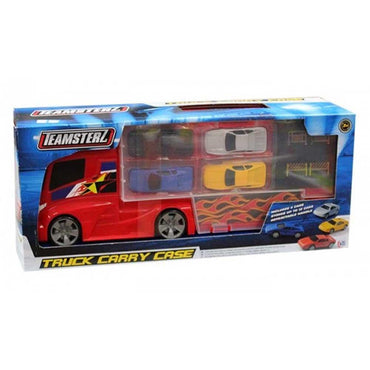 Teamsterz Truck Carry Case 4 Cars - Karout Online -Karout Online Shopping In lebanon - Karout Express Delivery