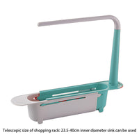 **(NET)**Telescopic Kitchen Sink Shelf Rack Organizer Storage Basket / 22FK183