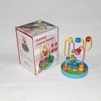 Traffic Around the Beads Children Kids Baby Colorful Wooden Mini Around Beads Educational Toy