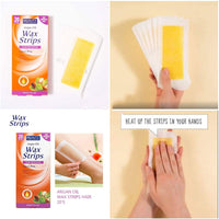 Beauty Formulas Argan Oil Hair Removal Wax Strips For Legs & Body 20 Strips