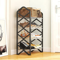 Diamond 4 Layer Shoe Rack Stackable Shoes Organizer Storage Stand / 22FK189