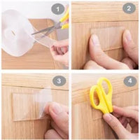 Transparent Double Sided Tape No Trace Reusable Waterproof Self-Adhesive Tape / 22FK198