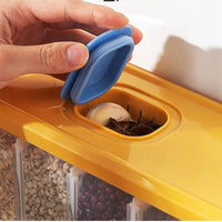 **(NET)**Wall-Mounted Kitchen Auto Cereal Dispenser Rice Dispenser Rice Storage Bucket / 22FK187