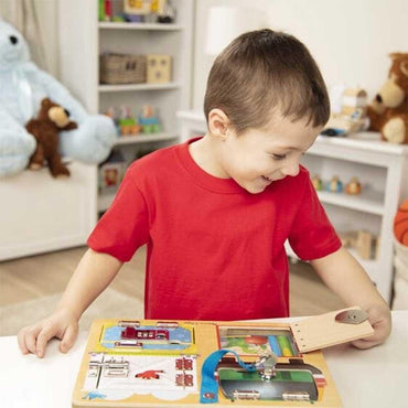 MELISSA & DOUG  LOCK AND LATCH BOARD - Karout Online -Karout Online Shopping In lebanon - Karout Express Delivery