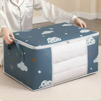 Foldable Clothes Storage Bag Blanket Quilt Closet Sweater Storage Box 55 x 35 x 25cm