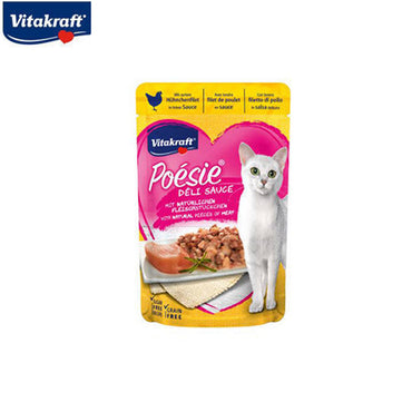 Vitakraft Poesie Deli Sauce And Chicken Cat Food  85g