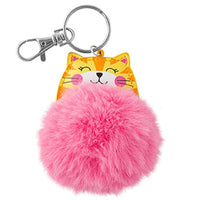 Stephen Joseph Pom Pom Critter Key Chains Cat - Karout Online -Karout Online Shopping In lebanon - Karout Express Delivery