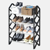 Diamond 4 Layer Shoe Rack Stackable Shoes Organizer Storage Stand / 22FK189