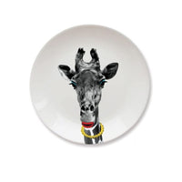 Mustard Ceramic Dinner Plate Gina Giraffe 23 cm