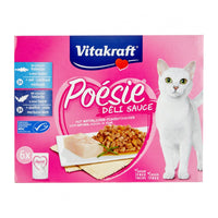 Vitakraft Poesie Deli Sauce 3x codfish 3x coalfish 510g
