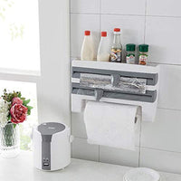 (NET)Multi-Function Kitchen Cling Film Foil Dispenser Household Kitchen Tool Rack / 22FK165 / KN-123/ 8913