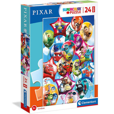 Clementoni Maxi Pixar Palemenrty Supercolor 24 pcs puzzle - Karout Online -Karout Online Shopping In lebanon - Karout Express Delivery