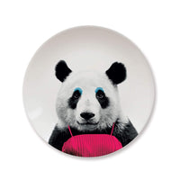 Mustard Ceramic Dinner Plate Patricia Panda 23 cm