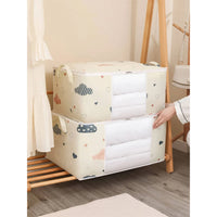 Foldable Clothes Storage Bag Blanket Quilt Closet Sweater Storage Box 55 x 35 x 25cm