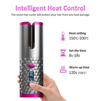 **(NET)**Cordless Automatic Hair Curler iron wireless Curling  for Curls Waves (Net)  / 22FK226