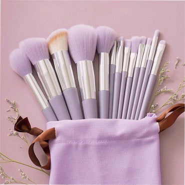 **(NET)**Soft Fluffy Makeup Brushes Set 13Pcs Makeup brush beauty tool / 22FK204