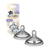 TOMMEE TIPPEE - Slow flow Closer to Nature Teats 0m+ (2 Pcs) BPA free / 45847 - Karout Online -Karout Online Shopping In lebanon - Karout Express Delivery