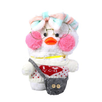 Plush Lalafanfan Duck Toys with bag and eyeglasses 26 cm - Karout Online -Karout Online Shopping In lebanon - Karout Express Delivery