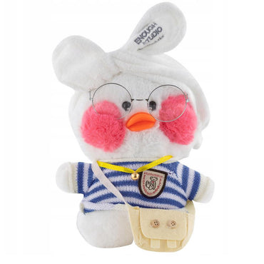 Plush Lalafanfan Duck Toys with bag and eyeglasses 26 cm - Karout Online -Karout Online Shopping In lebanon - Karout Express Delivery