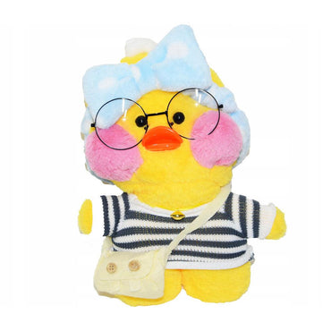Plush Lalafanfan Duck Toys with bag and eyeglasses 26 cm - Karout Online -Karout Online Shopping In lebanon - Karout Express Delivery