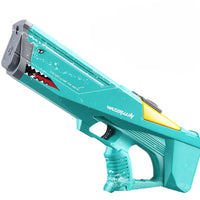 (NET) High Pressure Electric Water Gun Large Capacity Automatic Water Guns Shark Adult Kids Outdoor Beach Pool Summer Toys Watergun