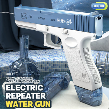 (NET) Glock Pistol Water Gun Electric Shooting Toy Full Automatic Summer Water Beach Toy For Kids Adults
