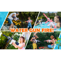 (NET) M416 Electric Water Gun Summer Beach Water Park Toy For Kids Adult Toy
