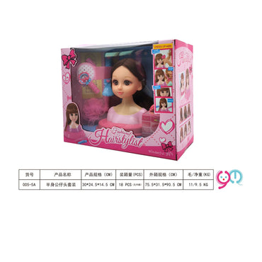 Baby Girl Doll Head Plastic Fashion Makeup Toys / 781182