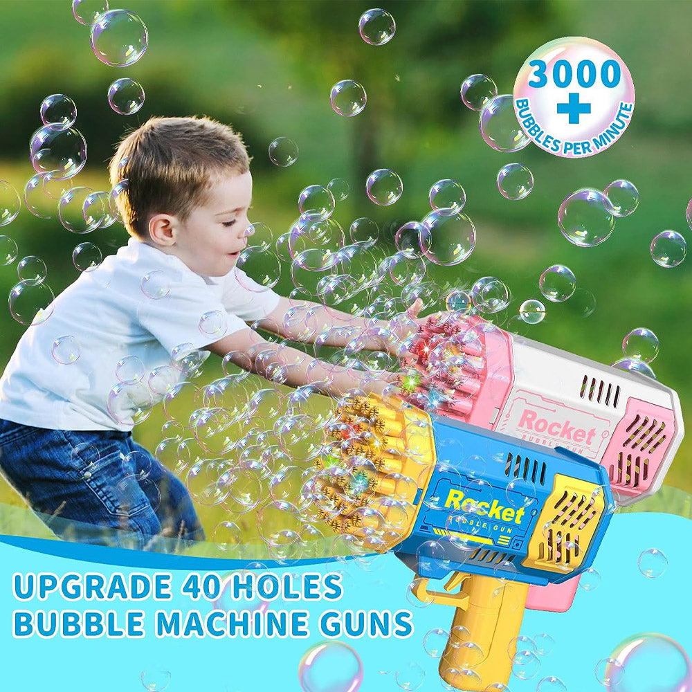Bubble Blower Machine Toy Water Bubble Blower Gun Summer Funny Bubble Soap  Maker Mini Fan Kids