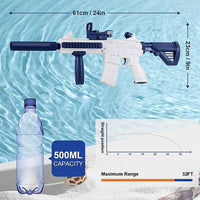 (NET) M416 Electric Water Gun Summer Beach Water Park Toy For Kids Adult Toy