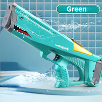 (NET) High Pressure Electric Water Gun Large Capacity Automatic Water Guns Shark Adult Kids Outdoor Beach Pool Summer Toys Watergun