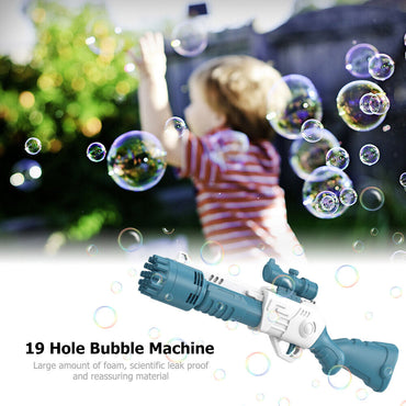 Electric 19 Hole Rifel Bubble Gun
