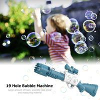 Electric 19 Hole Rifel Bubble Gun