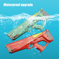 (NET) High Pressure Electric Water Gun Large Capacity Automatic Water Guns Shark Adult Kids Outdoor Beach Pool Summer Toys Watergun