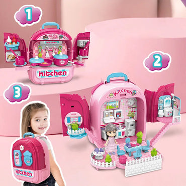 (Net) Multifunctional Play House Backpack - The Ultimate Educational Gift