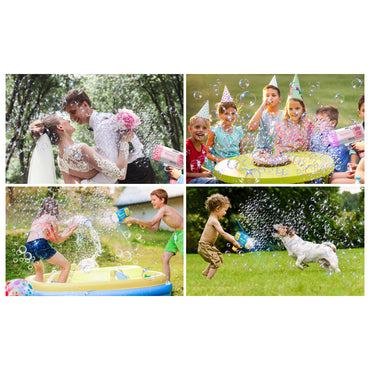 40 Holes Bubble Machine Gun for Kids with Light  Summer Outdoor Toy Wedding Party Birthday Gifts