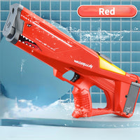 (NET) High Pressure Electric Water Gun Large Capacity Automatic Water Guns Shark Adult Kids Outdoor Beach Pool Summer Toys Watergun