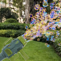 25 Hole Dinosaur Bubble Machine Gun Children's Toys  Boys and Girls