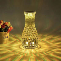 (NET) Vase Shape Atmosphere Crystal Lamp Diamond Table Lamp Home Decorations LED Lights / 75648