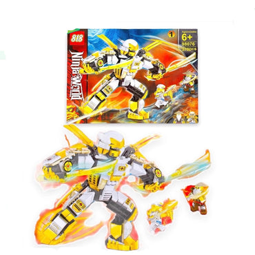 Ninjago Building Block Toy With Armored Fighting Robot