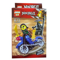 Mini Ninjas with Mini Motorcycle Building Blocks - Action-Packed Fun for Kids