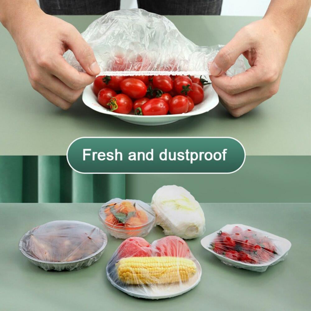 50pcs Disposable Food Bowl Cover Bag Storage Bag Dust Fresh Keeping Bags Kitchen Food Multifunctional Use 60 x 70 cm