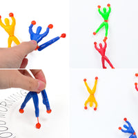 Funny Flexible Climb Men Sticky Wall Toy For Children 10 pcs / 2321745960007 / KL085
