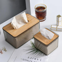 Japanese Style Wooden Lid Napkin Tissue Box - Elevate Your Home Decor with Elegance
