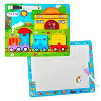 Wooden Animal Puzzle With Marker