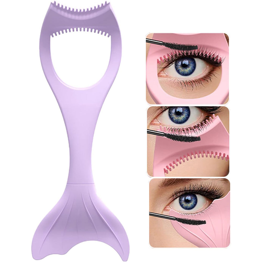 (NET) Mermaid Mascara Guard, Silicone Mascara Shield Applicator