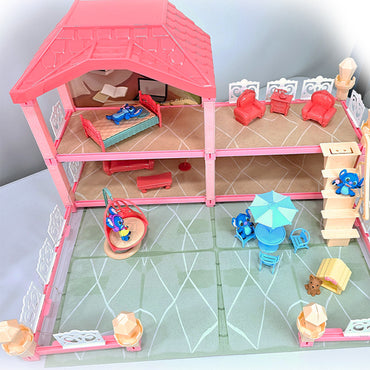 ( Net ) Lilo And Stitch Villa House Stich With figures