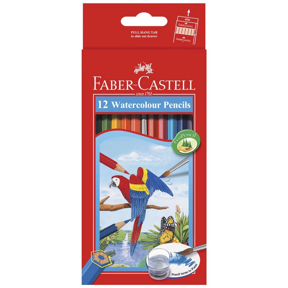 (NET) Faber Castell Color Pencils  Cart bx  Aqua.   12cl