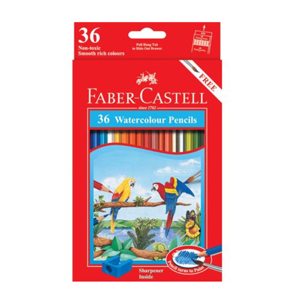 (NET) Faber Castell Color Pencils  Cart bx  Aqua.   36cl